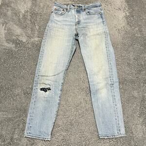 Levi’s Jeans Womens 25 (24x26) Wedgie Distressed Button Fly